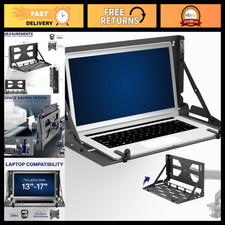 Adjustable Flip Down Laptop Tray Holder for 13-17