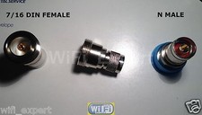 1 x L29 7/16 DIN female jack to N male plug RF coaxial adapter connector USA picture