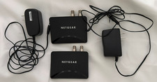 Qty 2 Netgear MoCA Coax Ethernet Adapters MCA1001 v2 w/ Power Supply picture