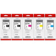 Canon PFI-120 Ink Tank Bundle PFI-120MBK/BK/C/M/Y imagePROGRAF Open Box picture