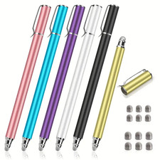 Stylus Pens for Touch Screens(6 Pcs),Sensitivity 2 in 1 Fiber Tips Capacitive picture