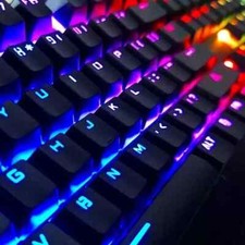 new 1  game onn. - led gamming keyboard colorful lights 104 keys  picture