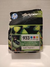 🔥 HP N9H56FN 933 Cyan, Magenta and Yellow Ink Cartridges - 3 PCs. 2022 picture
