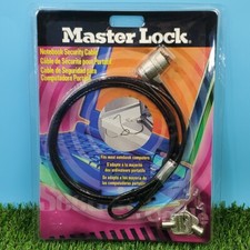 Vintage - NEW - MASTER LOCK  Universal Notebook Security Cable #64032 Anti Theft picture
