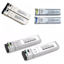 A Pair 10G Bidi SFP Transceiver, For Cisco SFP-10G-BXU-I Simplex LC 20~40KM picture