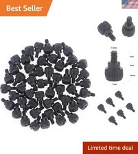 50-Pack Black Computer Case Thumb Screws #6-32, Durable Zinc Coated Fasteners picture
