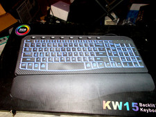 SABLUTE Large Print Backlit Keyboard, Wired USB Lighted Computer Keyboards wi... picture