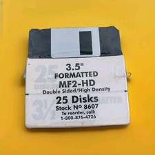 MF2HD Floppy Disks Lot of 25 New 1.44MB 3.5
