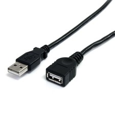 Startech USBEXTAA6BK 6ft USB 2.0 Ext Cable A-A Black picture