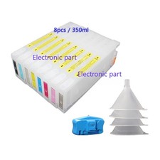 8*350 Refillable Pigment Ink Cartridge Epson Stylus Pro 9800 7800 Print Resetter picture