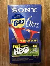 Sony T-120VF 4 Pack Premium Grade Blank Media VHS Tape EP 6hrs.   Sealed picture