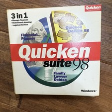 VTG Quicken financial planner Suite 98, Family, Lawyer, Deluxe Windows Software picture