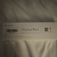 White Active Capacitive Stylus Pen Superfine Nib, USB Charging Cable, Universal picture