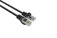 CAT6 Slim Ethernet Patch Cable Black 26 AWG 15FT 50 PACK picture
