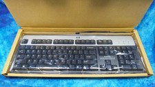 HP KU-0316 104-Key Wired USB Standard Desktop Keyboard 434821 Silver - Brand New picture