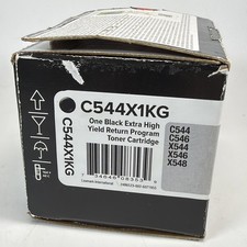 Genuine Lexmark Toner - C544X1KG EXTRA HIGH YIELD BLACK / C544 X544 picture