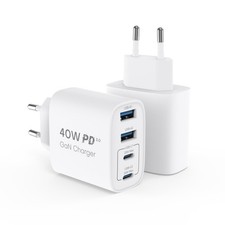 2-Pack 40W USB C Charger 4-Port Multiple Plug USB C/A - Power Supplies Accessories picture