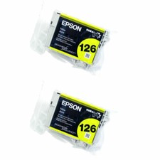 2PK Genuine Epson 126 Yellow Ink WF3520 WF3540 WF7010 WF7510 WF7520 picture