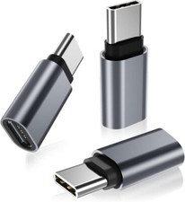 Basesailor USB-C Extension Adapter 3-Pack, 40Gbps 100W Male to Female picture