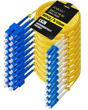 Foboiu 10 Pack OS2 SC to LC Fiber Patch Cable,2m/6.6ft, Single Mode Duplex picture