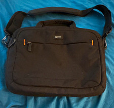 Amazon Basics Black Padded Solid 15in Laptop Shoulder/Messenger Bag Nylon picture