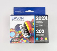 New - Epson T202XL-BCS 202XL Ink Cartridges Black Color 4-Pack picture