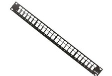 Leviton 49255-H24 QuickPort Patch Panel, 24-Port, 1RU, Cable Management Bar picture