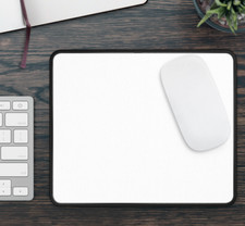 Elegant Simplicity Navy Blue and Gold Leaf Desk Mat Mouse Pad picture