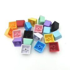 OEM Profile Blank Keycaps PBT Rainbow Mixed Colors 1U R4 Keycap for MX switch... picture