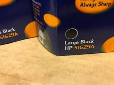 LOT OF THREE GENUINE HP LARGE BLACK HP 51629A CARTRIDGES NEW IN SEALED - Savings picture