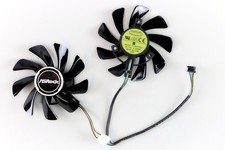 Full Set GPU Fans 95mm ASRock 5600 XT Challenger D | US Seller, Fast Ship picture
