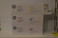 Genuine HP CF411XC CF412XC CF413XC  Black Print Cartridge LOT OF 3 picture