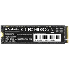 Verbatim Vi3000 512GB NVMe M.2 PCIe Gen3.0x4 SSD 3100 Computer Memory  M.2 2280 picture