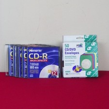 6 Memorex CD-R High Capacity 700MB 80 Min Recordable CD New 50 Envelopes picture