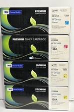 4 Pack MSE Toner Cartridge HP CP1525 - Cyan/Magenta/Yellow, CE321A, CE323A/128A picture