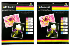 Polaroid Premium Photo Paper-Lot of 2- 8 Sheet 8.5 In. x 11 in. Sealed picture