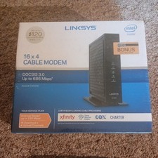 Linksys CM3016 16x4 Cable Modem - New & Sealed - DOCSIS 3.0 - up to 686 Mbps picture