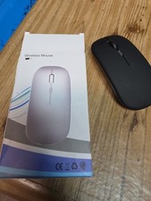 Wireless Ergonomic Silent Mouse, Adjustable DPI 1600, Black W/ Dongle picture