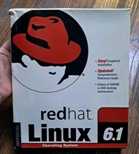 Red Hat Linux 6.1 Boxed Set 1999 Complete w/ CDs & Manual  picture