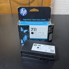 HP 711 80-ml Black DesignJet Ink Cartridge, CZ133A - 05/2028 picture