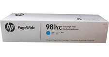 Genuine HP 981YC Cyan L0R17YC PageWide Extra High Yield Ink Cartridge New Sealed picture