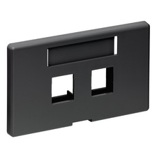 Leviton 49910-HE2 2-Port QuickPort Modular Furniture Faceplate (Herman Miller), picture