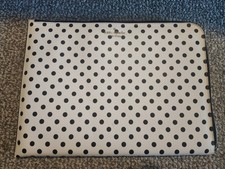 Kate Spade Black Whie Polka Dot Laptop Case  15.5x11 In picture