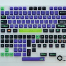 GMK Copy EVA-01 Style Keycap Cherry Profile PBT 129pcs/Set for Cherry MX NEW picture