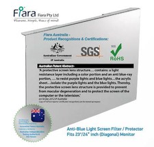 Fits 23 / 24 inch Monitor / Desktop | Fiara Anti Blue Light Screen Protector picture