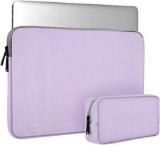 Purple Laptop Sleeve Case for 14 inch Lenovo IdeaPad, HP Chromebook, Dell, Acer, picture