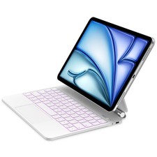 GOOJODOQ Magnetic Keyboard for iPad Air 11” M3/M2 & iPad Pro 11” White picture
