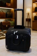 Foray Rolling Laptop Bag, Briefcase with Wheels Fits 17.3 Inch Laptop, Black picture