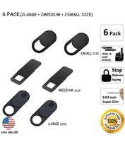 6PCS Large Medium  Small WebCam Cover Slide Camera Privacy Security Protect  picture