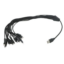 16 in 1 USB 2.0 Type A Male to 16 Micro USB Male Y Splitter Charging Cable Cord picture